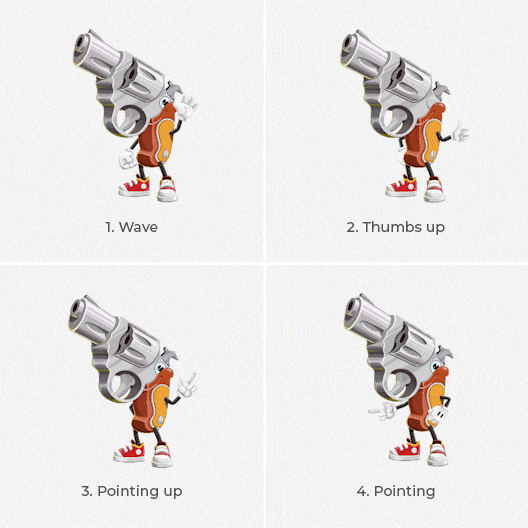 Pistol Character Animated Gifs Collection Graphicmama 115116 The Best