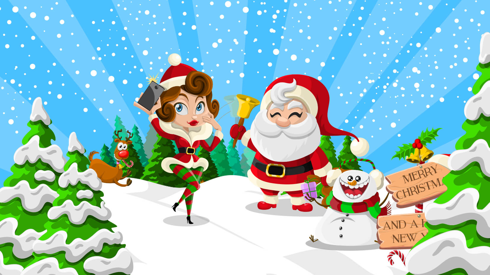 christmas vector free download illustrator