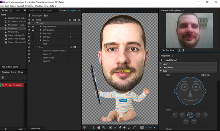 How to Create Adobe Character Animator Puppet in Photoshop