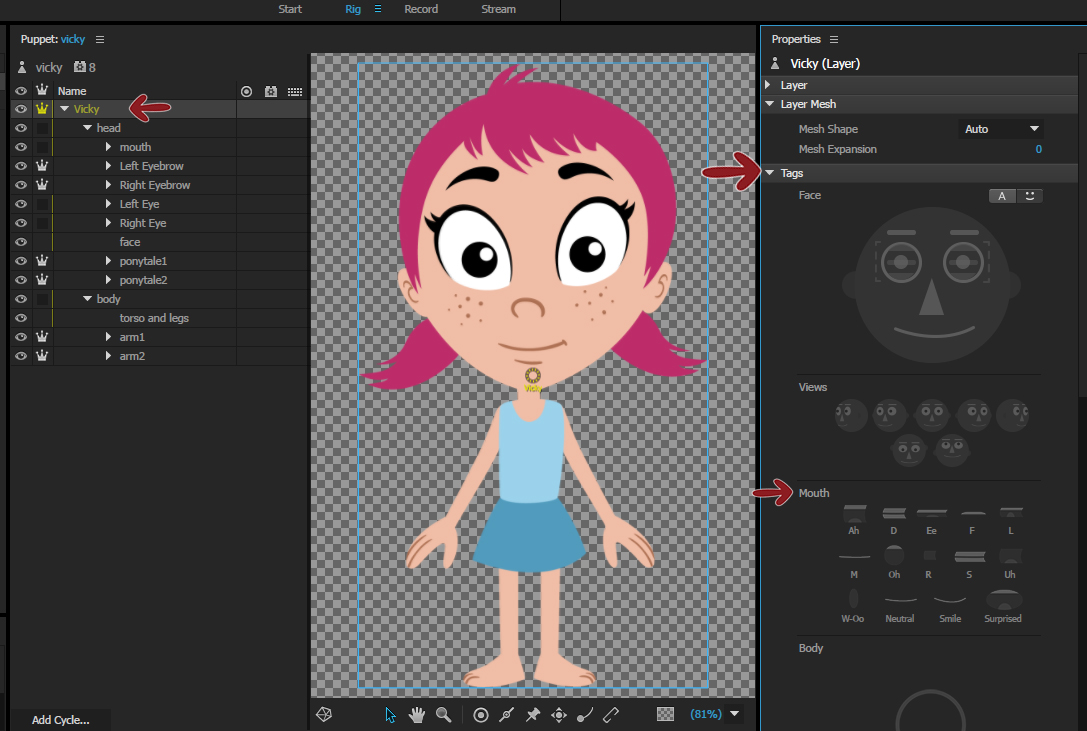 character animator build in photoshop or illustrator