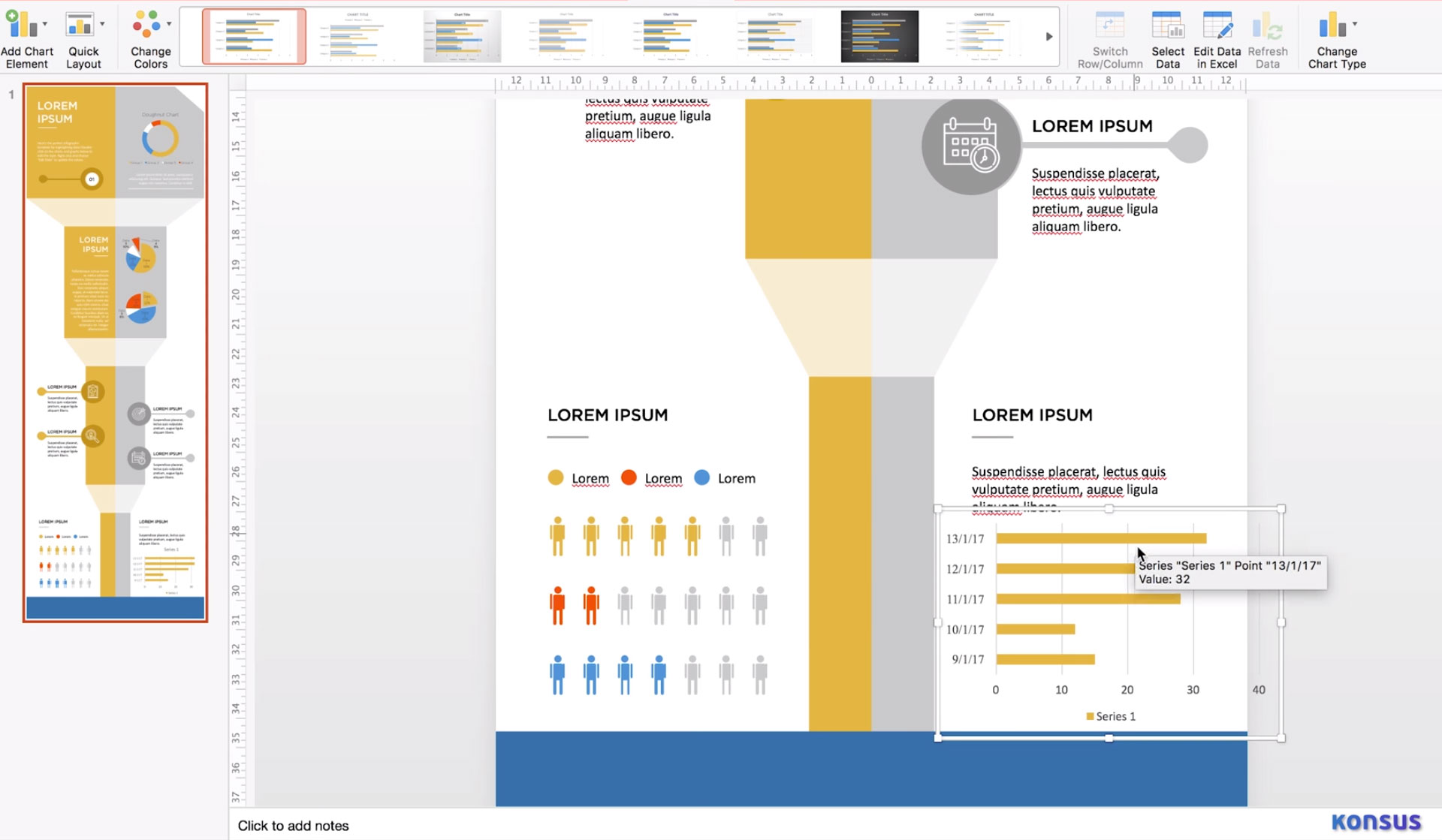 presentation template infographic