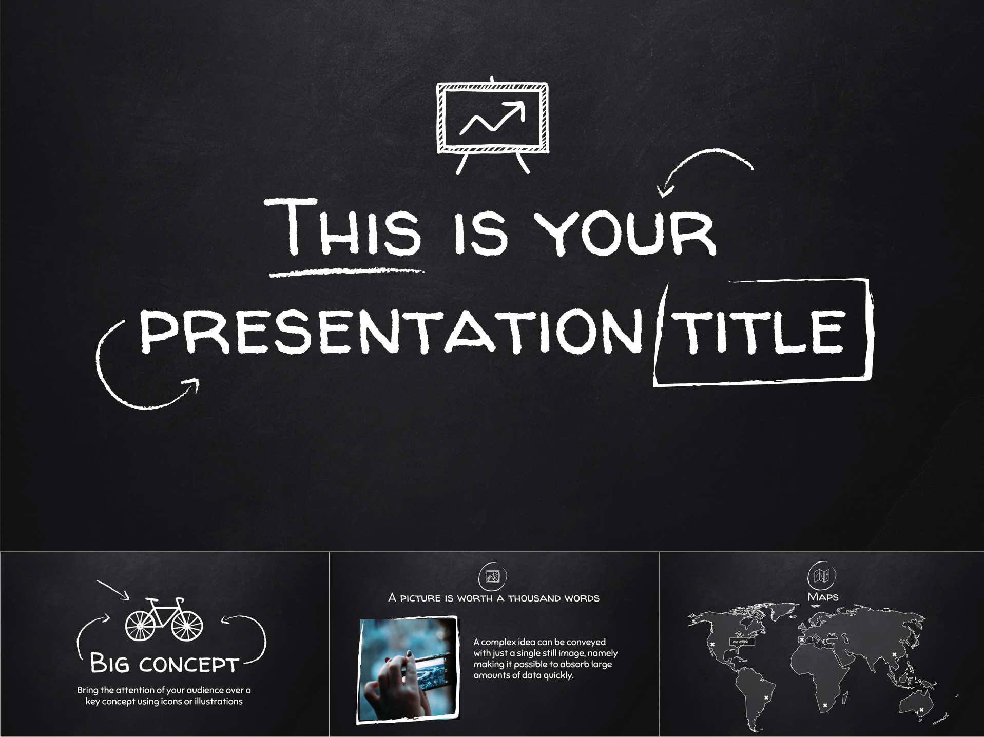 Old School Blackboard Free Slide Templates for Google Slides