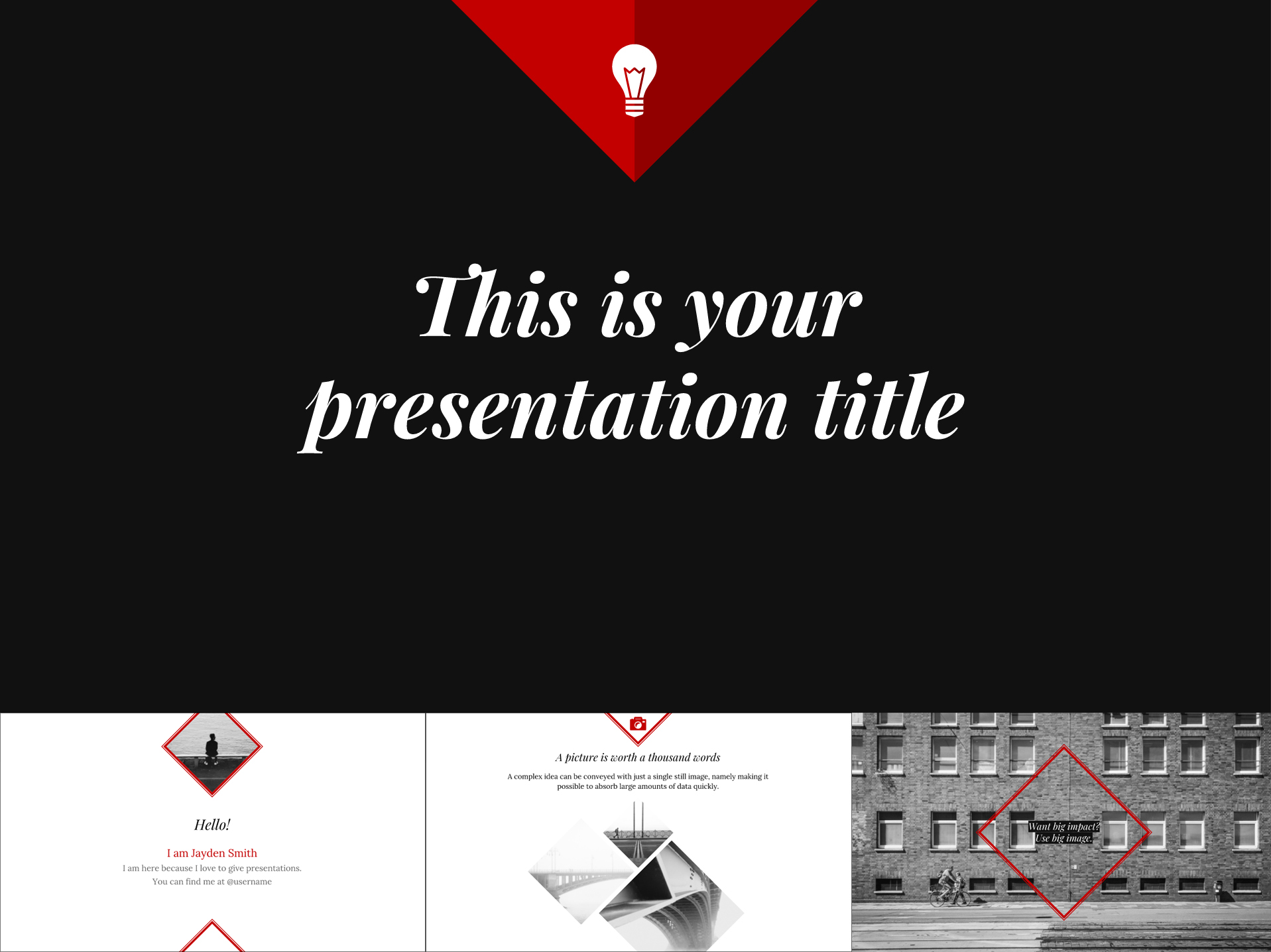 Elegant Minimalist Google Slides Presentation Template