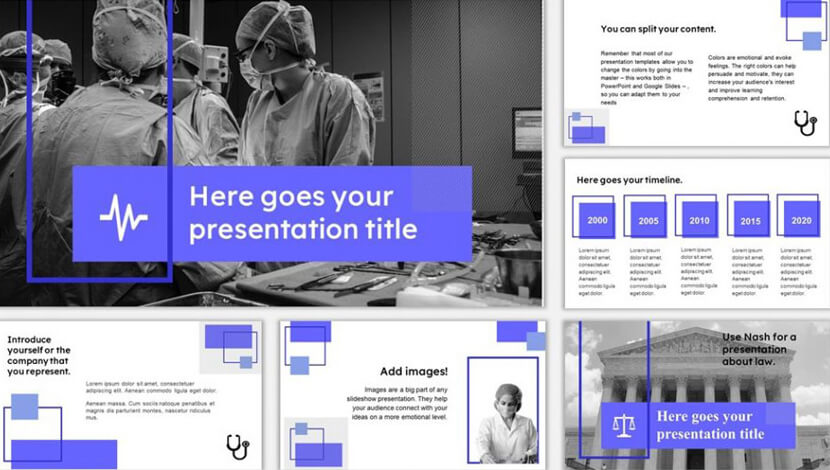 Free multipurpose template for Google Slides