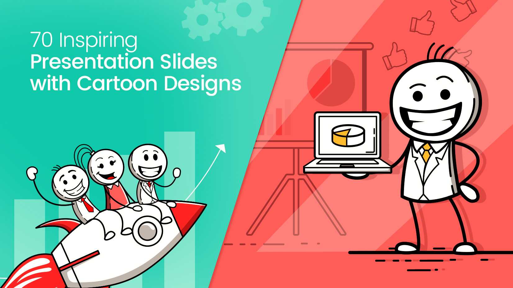 70 Inspiring Presentation Slides with Cartoon Designs