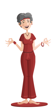 Flat Design Character yoga
