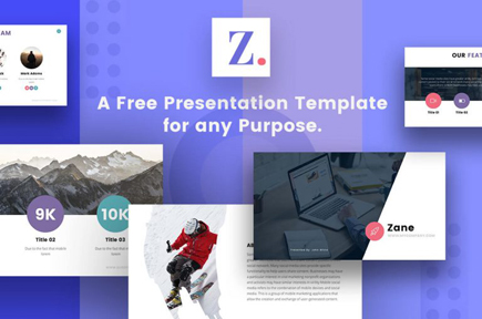 Free powerpoing google slices keynote template
