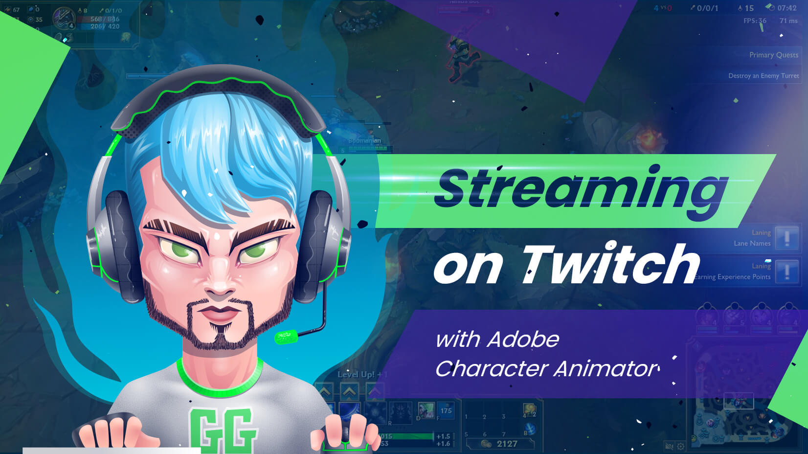 Streaming on Twitch with Adobe Character Animator