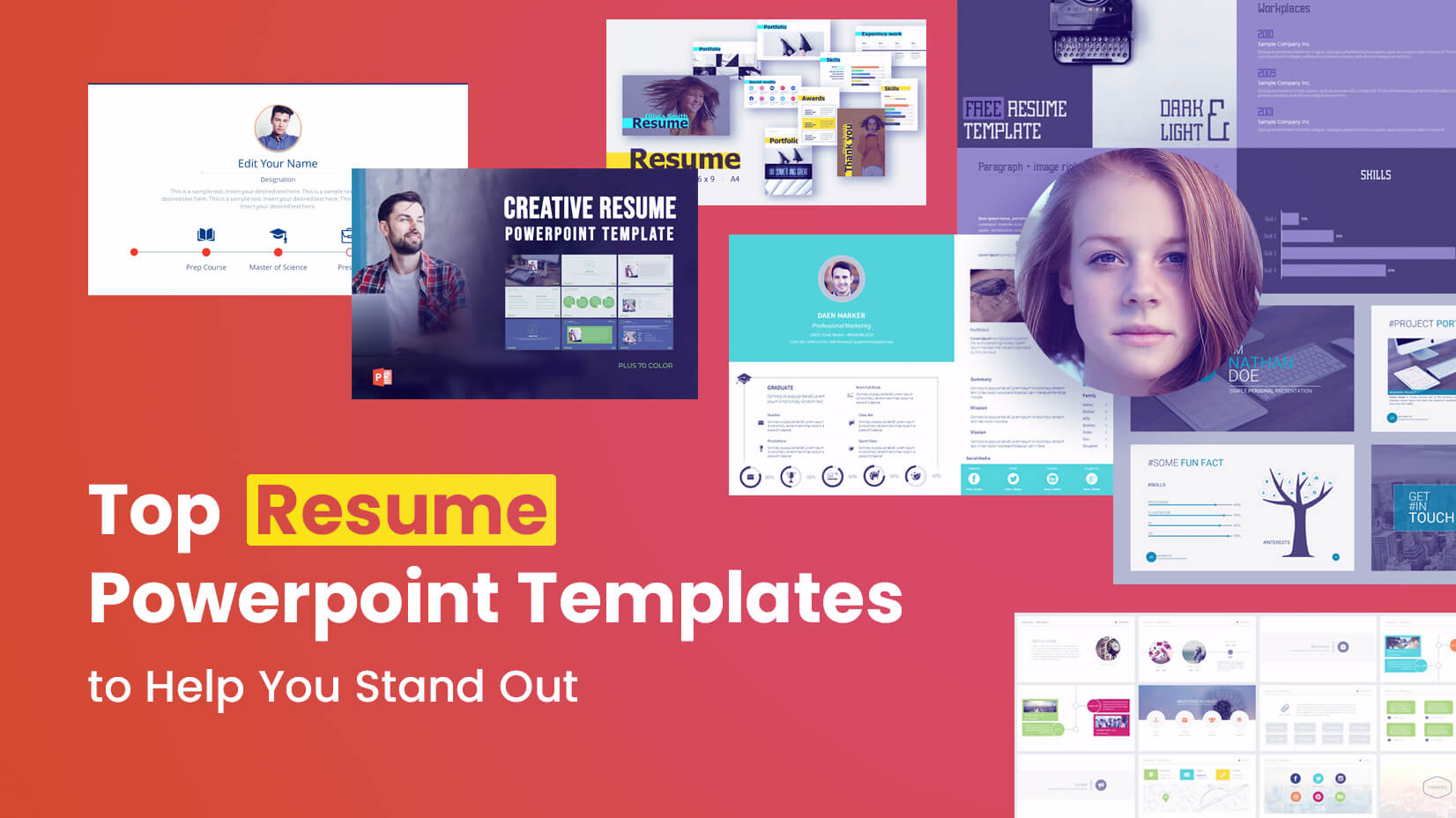 Top Free Resume Powerpoint Templates to Help You Stand Out Inside Powerpoint 2007 Template Free Download