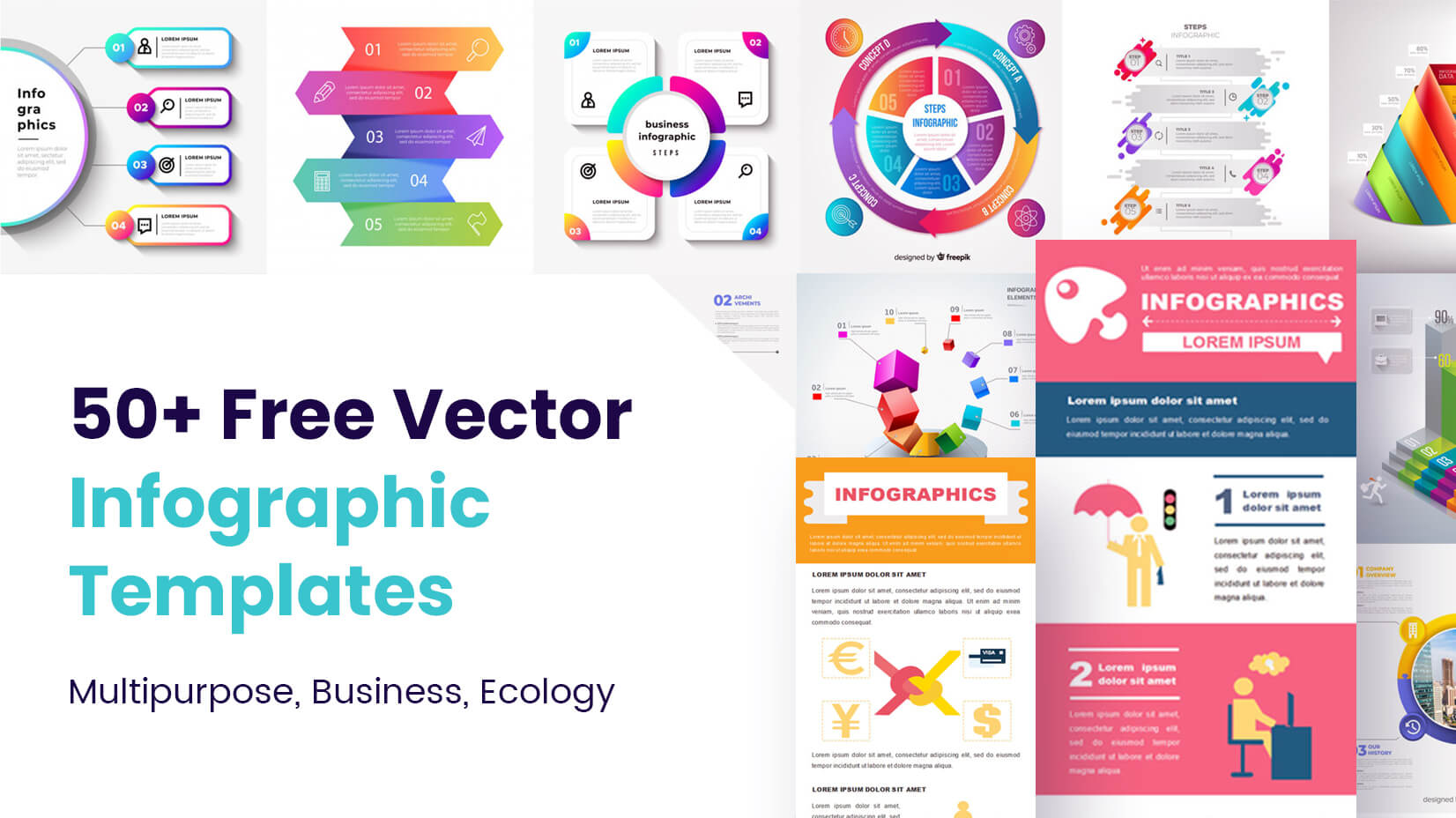 21+ Free Vector Infographic Templates: Multipurpose, Business With Adobe Illustrator Infographic Templates