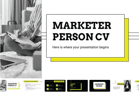 Marketer Person CV