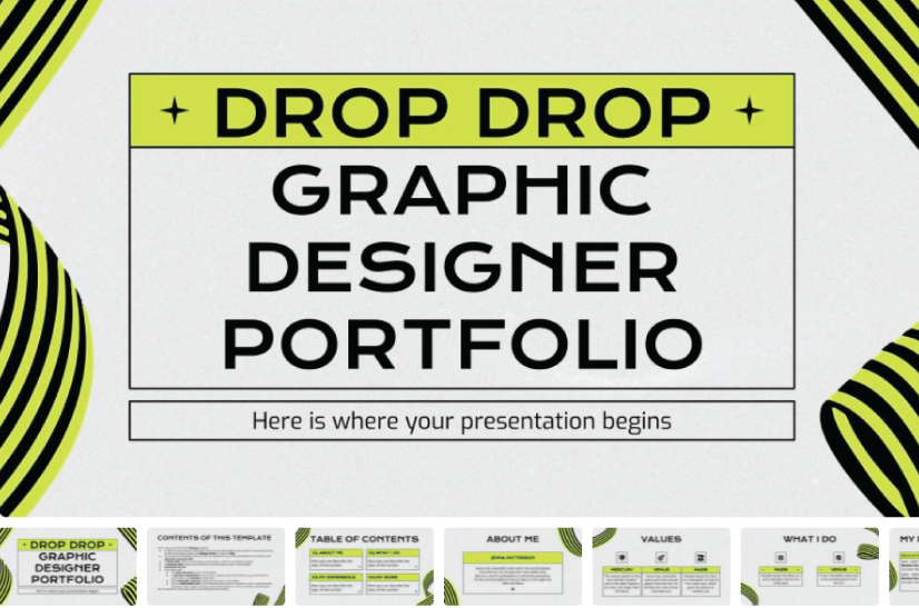 Drop Drop Graphic Designer Portfolio