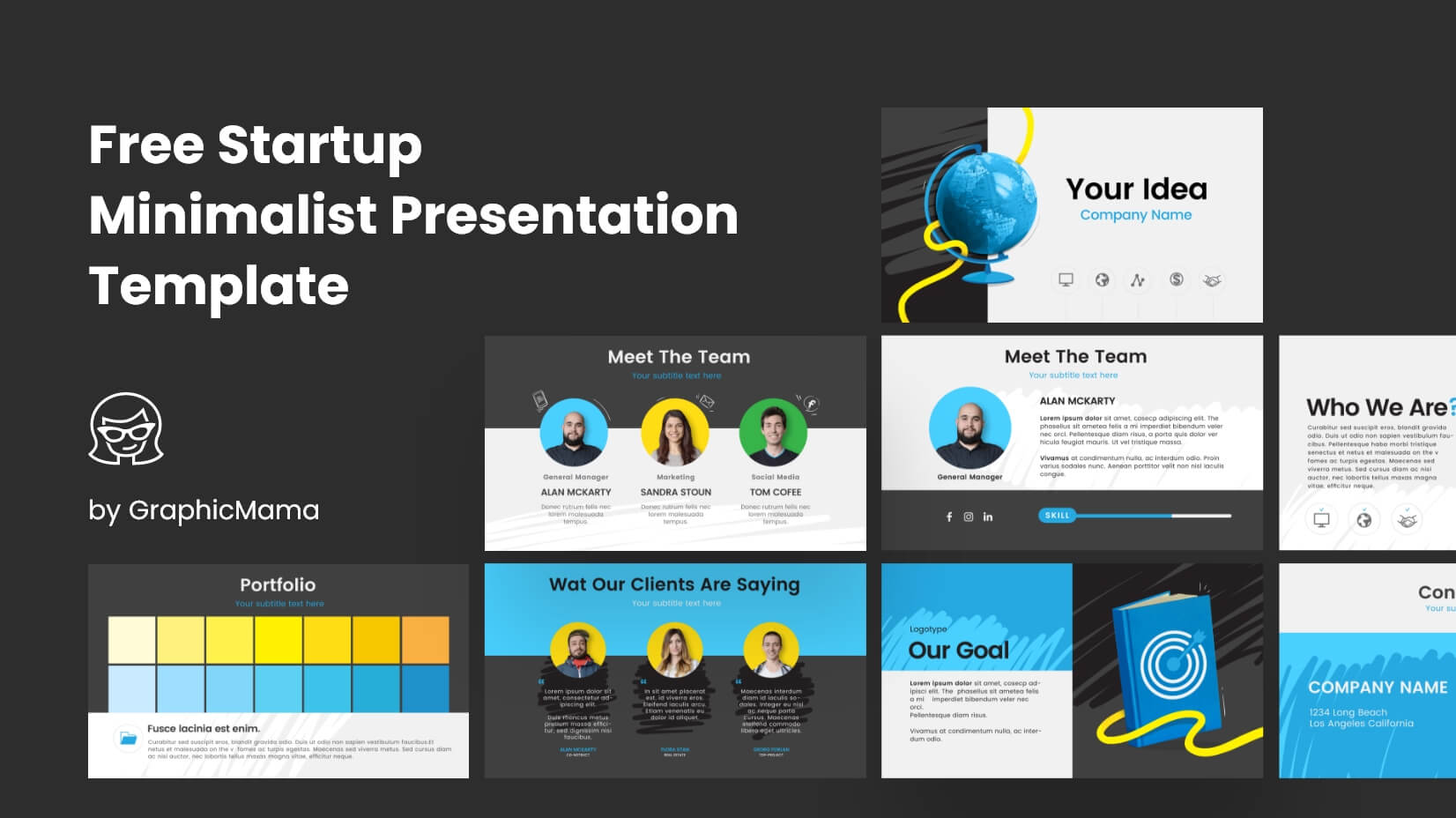 Free Startup Minimalist Presentation Template