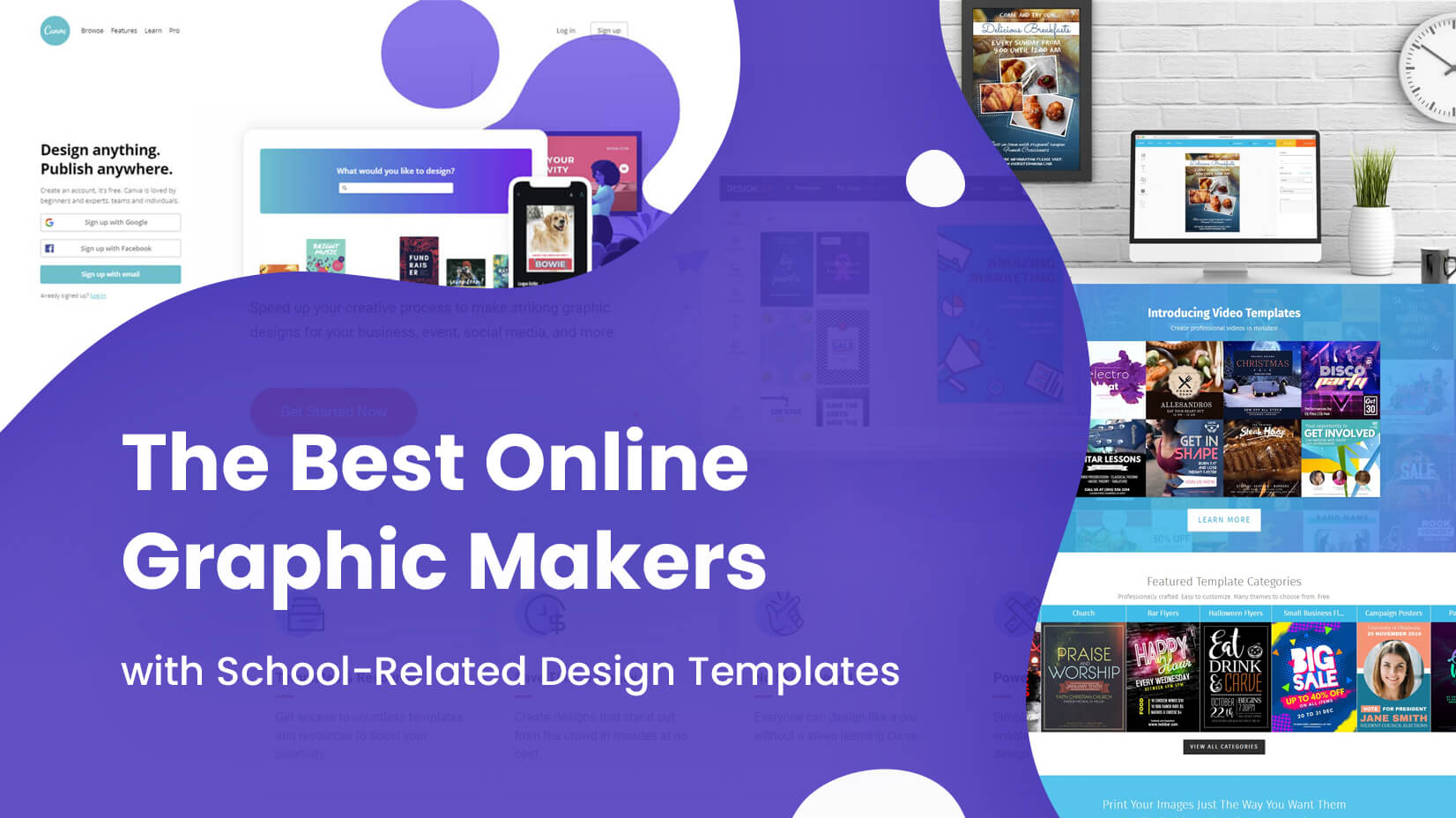 The Best Online Graphic Makers with School-Related Design Templates