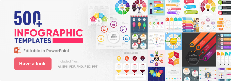 500+ Infographic Templates Collection - Vector Infographics, Psd Infographpics, PowerPoint Infographics