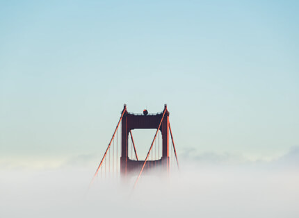 beautiful landscape with bridge and clouds free presentation background