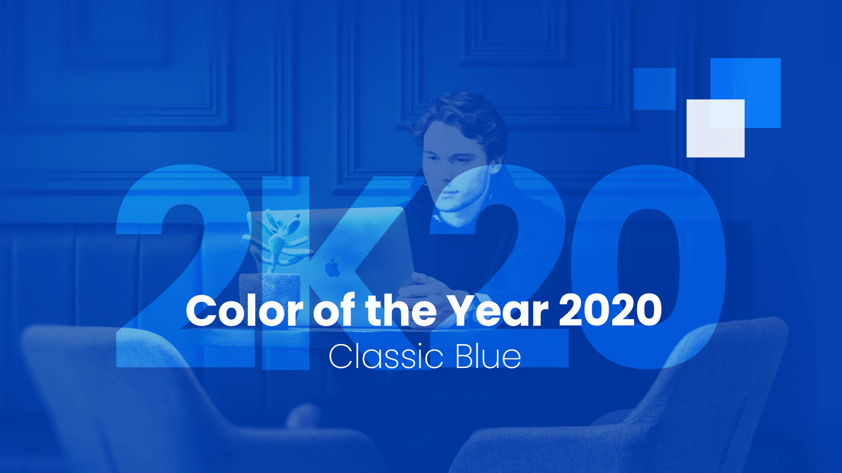 The color blue: a successful classic