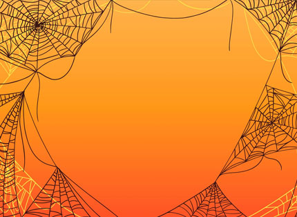 Free Halloween Spider Web Background