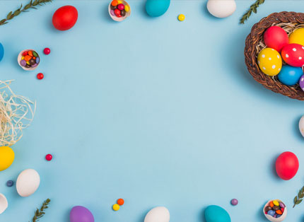 Free Easter Egg Photo Frame Background