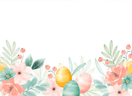 Watercolor Light Easter Vector Background