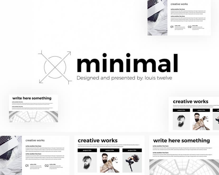 Minimal Free Google Slides Template by LouisTwelve
