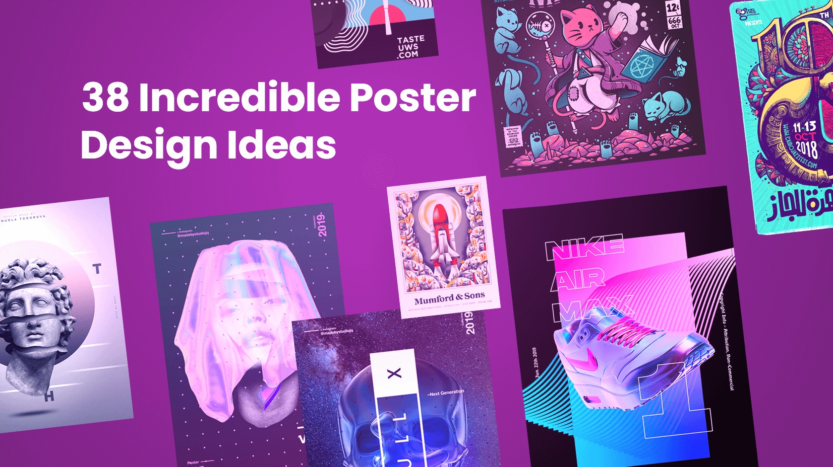 30 Creative Poster Design Ideas That Will Get You Noticed