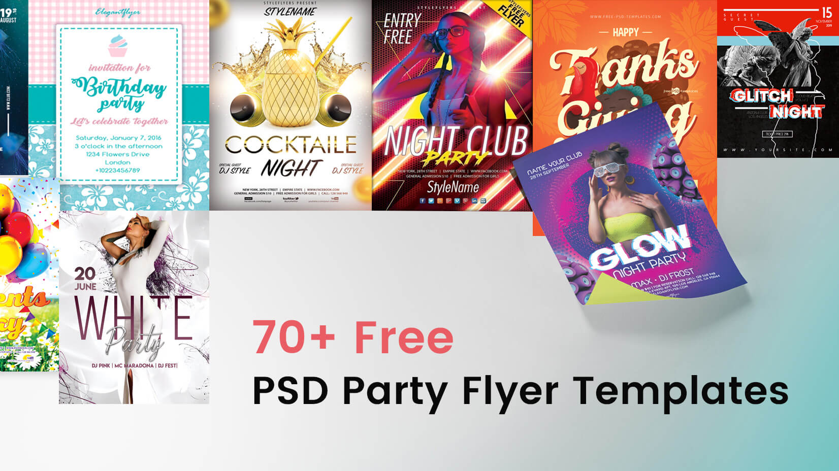 free psd party flyer templates