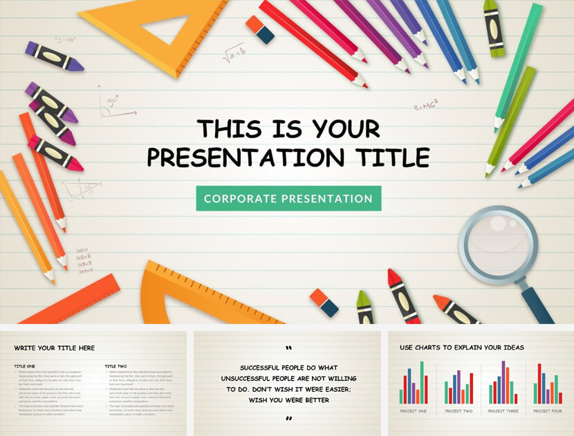 School Markers Template for PowerPoint and Google Slides