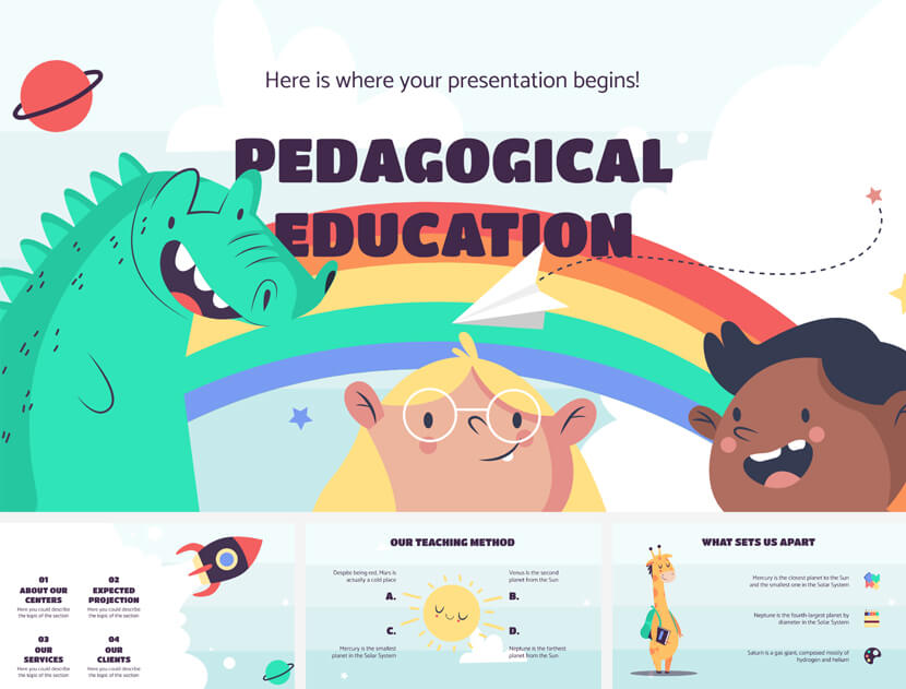 Pedagogical Education Free PowerPoint Template