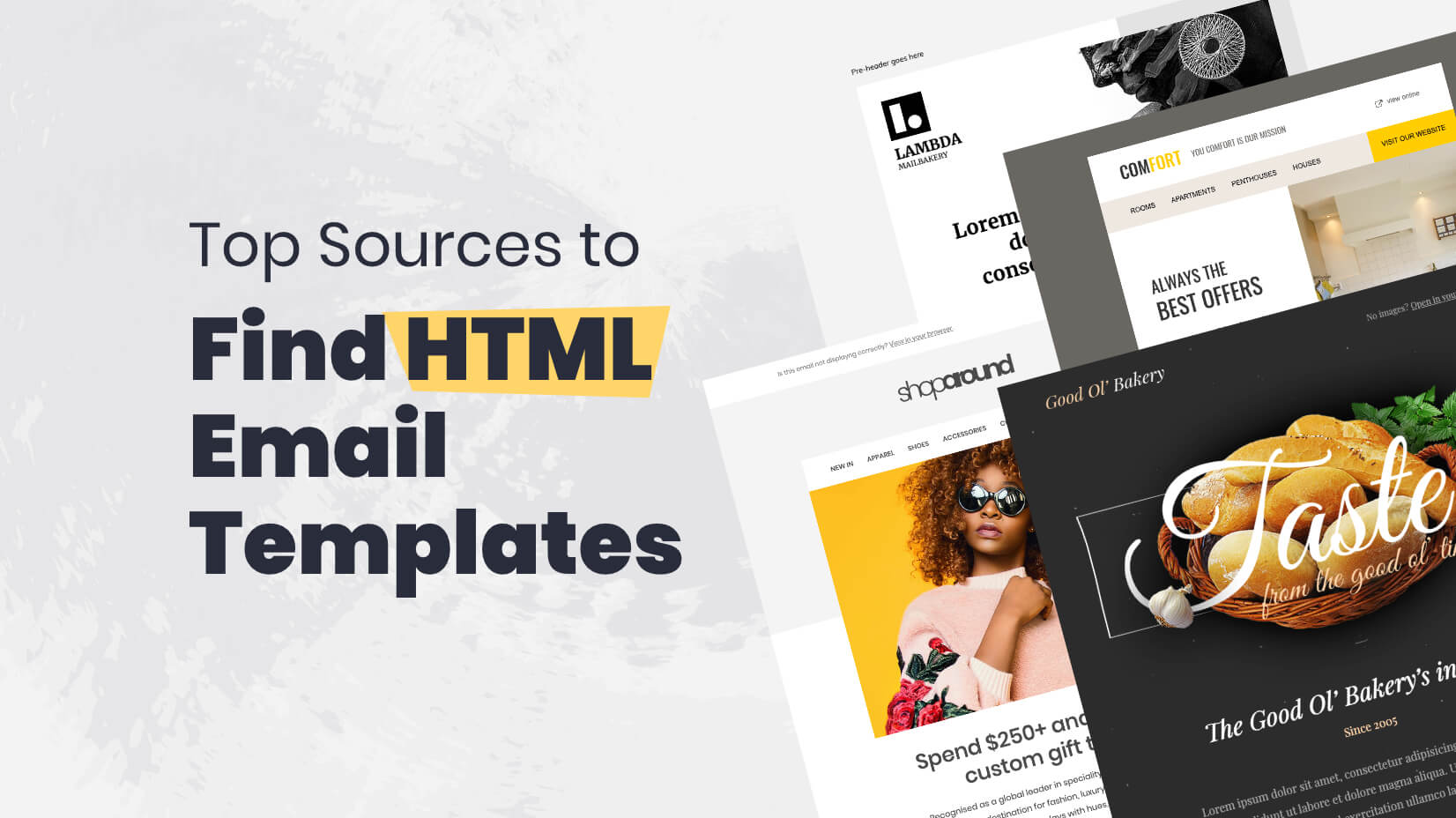 Best Html Email Templates 16 Of The Best Sources Graphicmama Blog