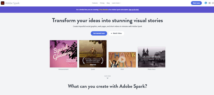 adobe spark