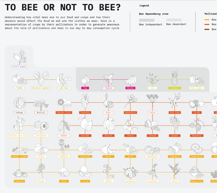 Creative data table visualization