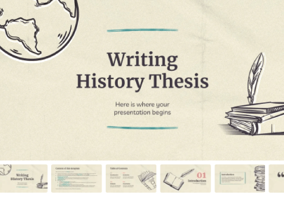 Writing History Thesis free education powerpoint template