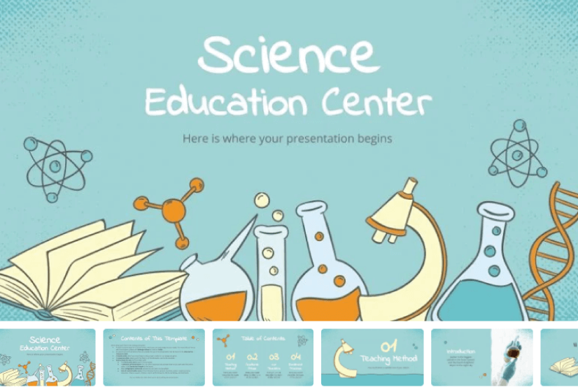 free science powerpoint templates backgrounds