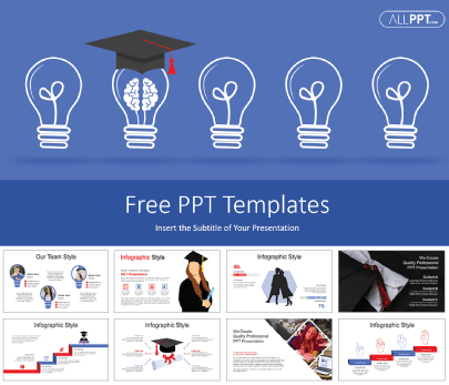 Graduation free education powerpoint template