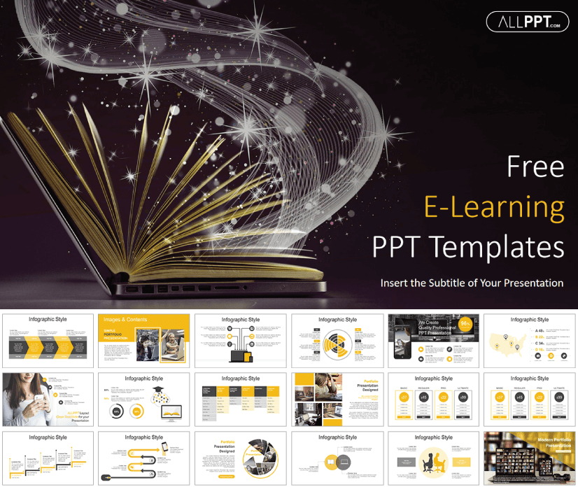 25 Free Education Powerpoint Templates For Online Lessons And Thesis