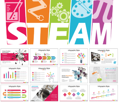 Steam Education free education powerpoint template