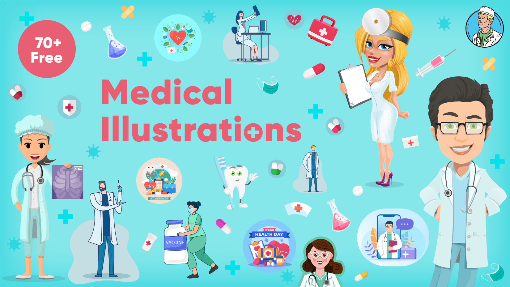 70+ Free Medical Illustrations For Your Design Projects and Presentations