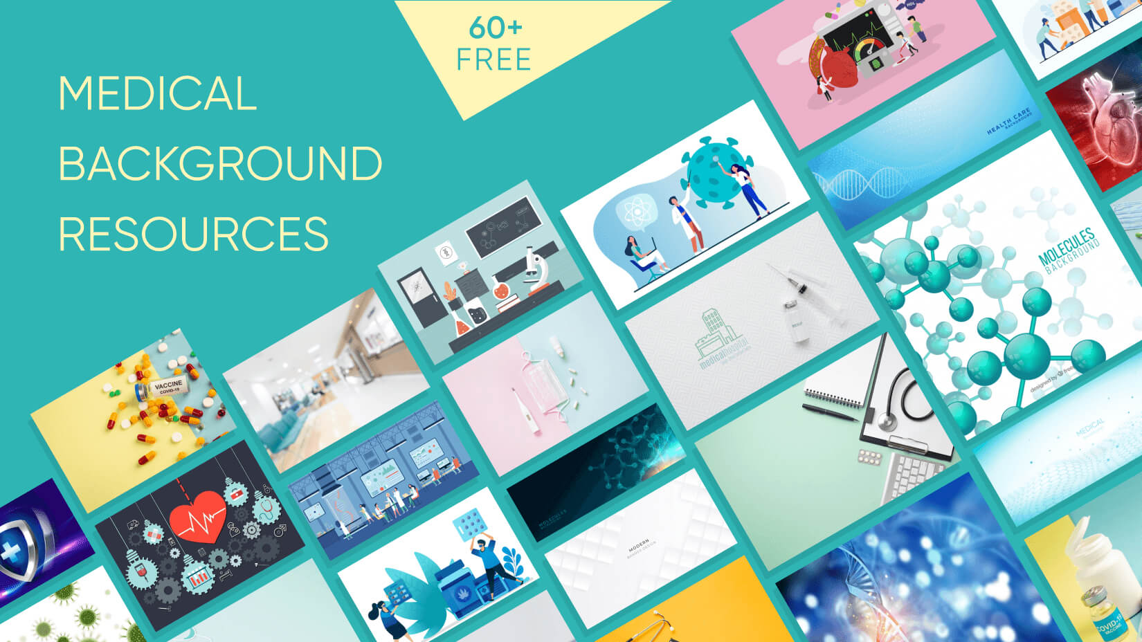 60 Free Medical Backgrounds with Modern Design