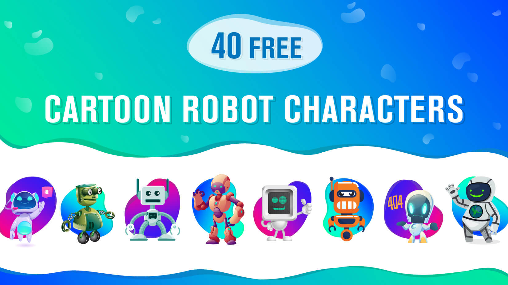 Robot Stickers - Free kid and baby Stickers