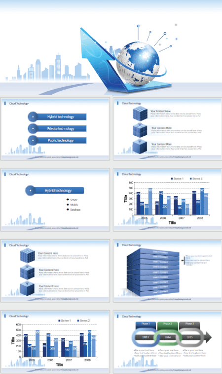 Cloud Technology Free Powerpoint Template