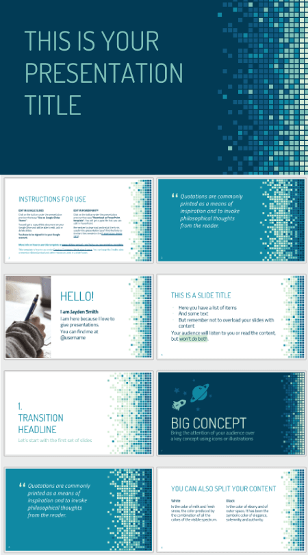 28 Free Technology PowerPoint Templates: Technology Pixels