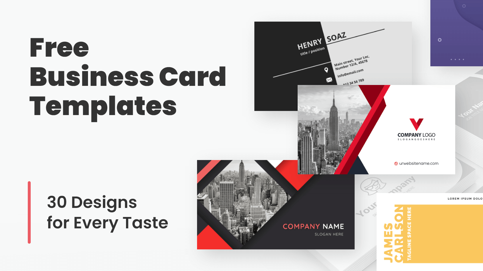 Free business card templates