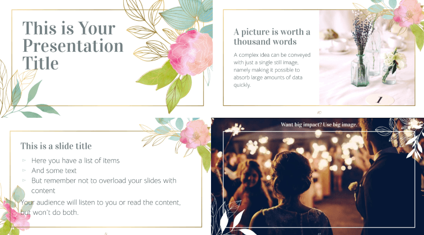 Floral Watercolor Free PowerPoint Template and Google Slides Theme