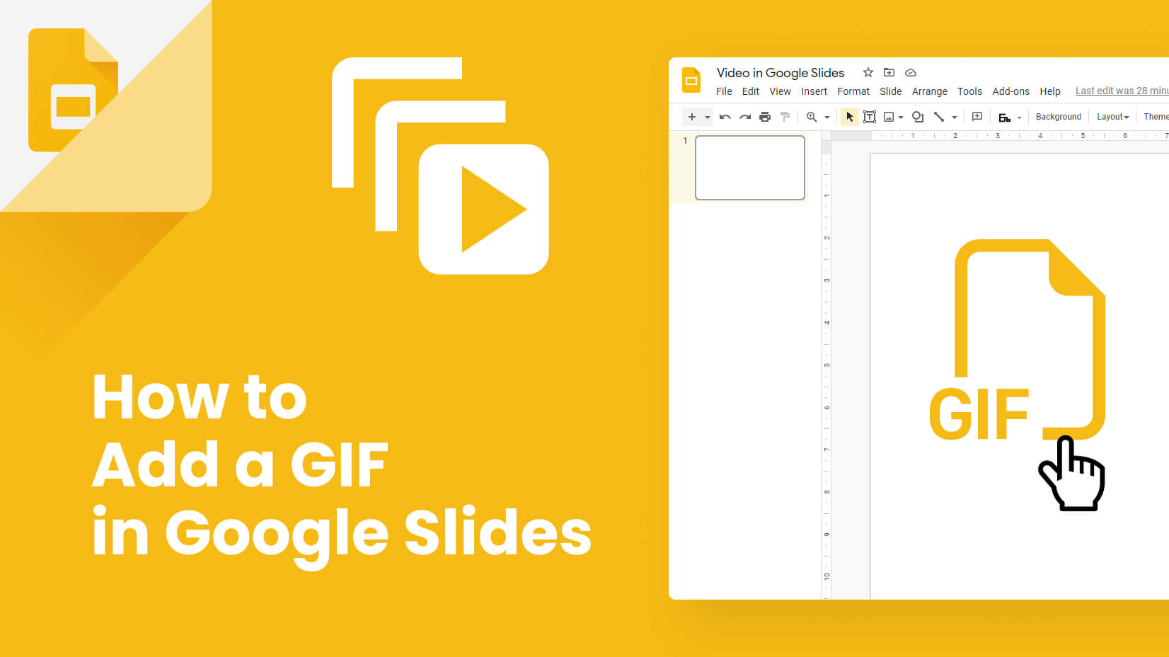 Adding and editing GIFs in Google Slides