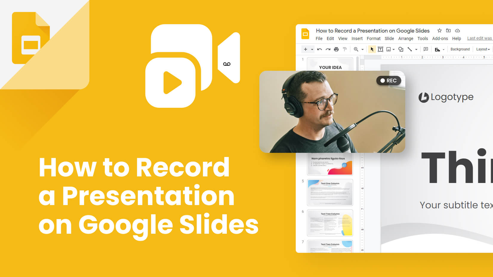 how to record a presentation using google slides