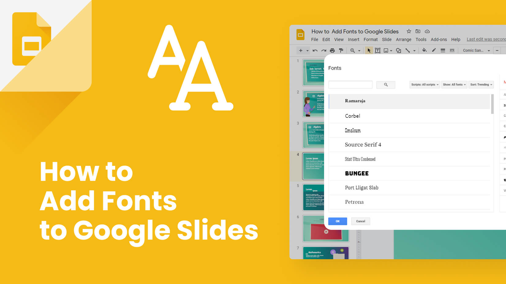 How to Add Fonts to Google Slides?