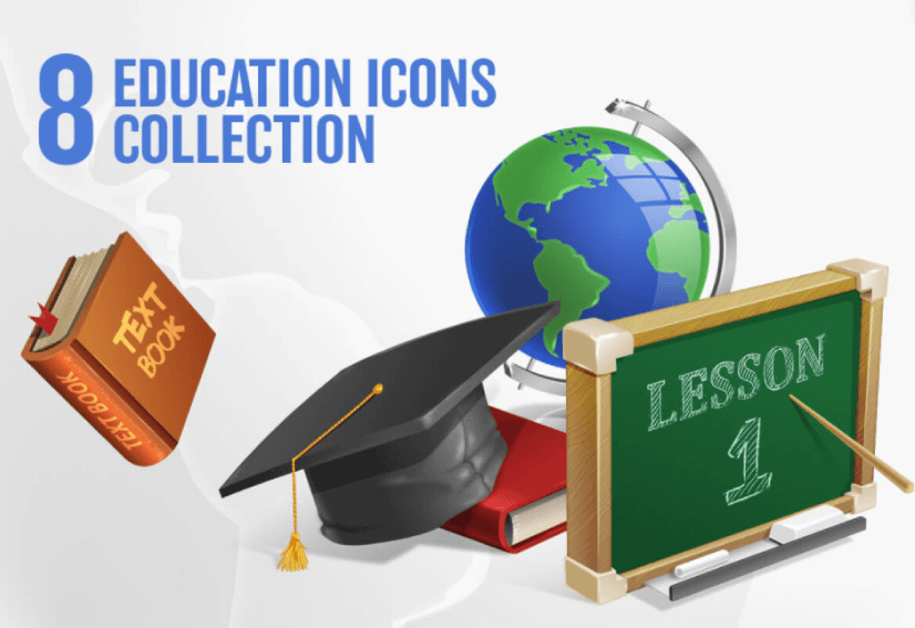 8 Free Education Icon Collection