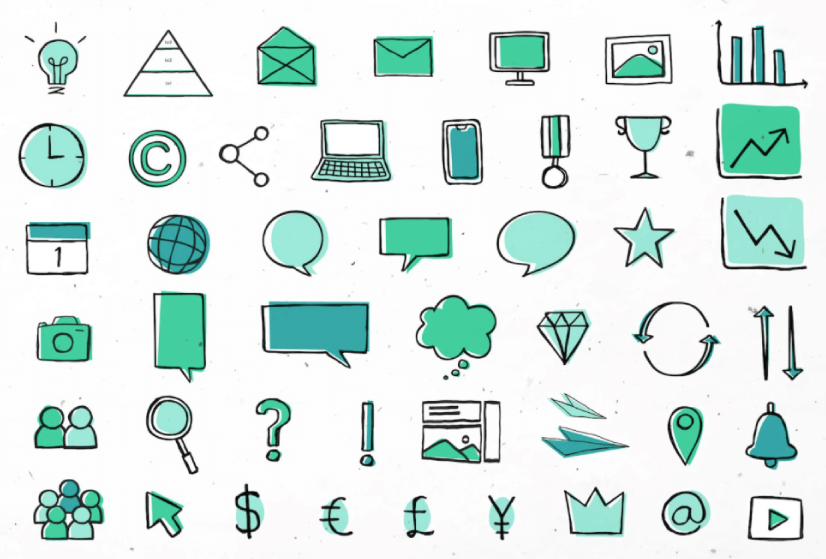 Marketing Green Collection Free Business Presentation Icons