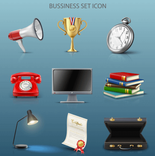 Realistic 3D Free Icon Set for Presentations